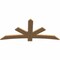 Ekena Millwork Alberta Smooth Timber Gable Bracket, Western Red Cedar, 72"W x 33"H x 1 1/2"D x 5 1/2"F, 11/12 Pitch GBW072X33X0206ALB00SWR - alternate 2